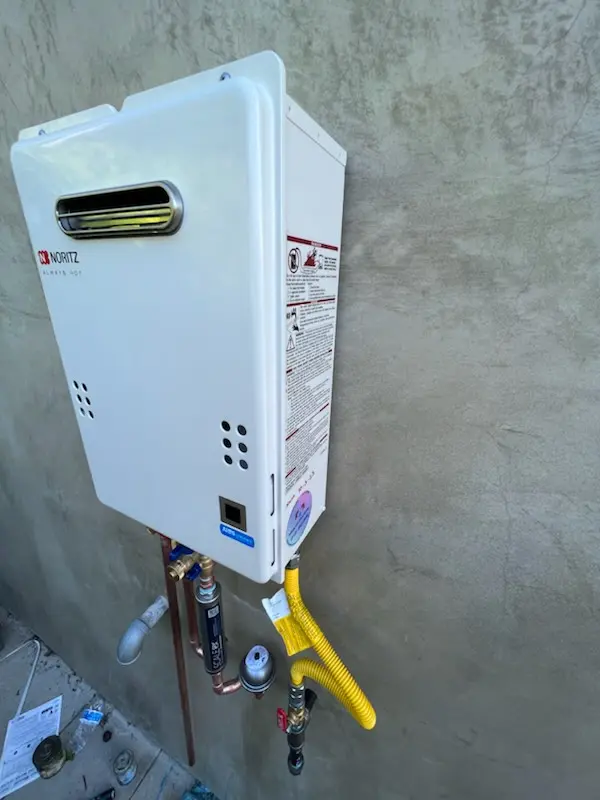 Tankless water heater installation for Forest Manor North homes