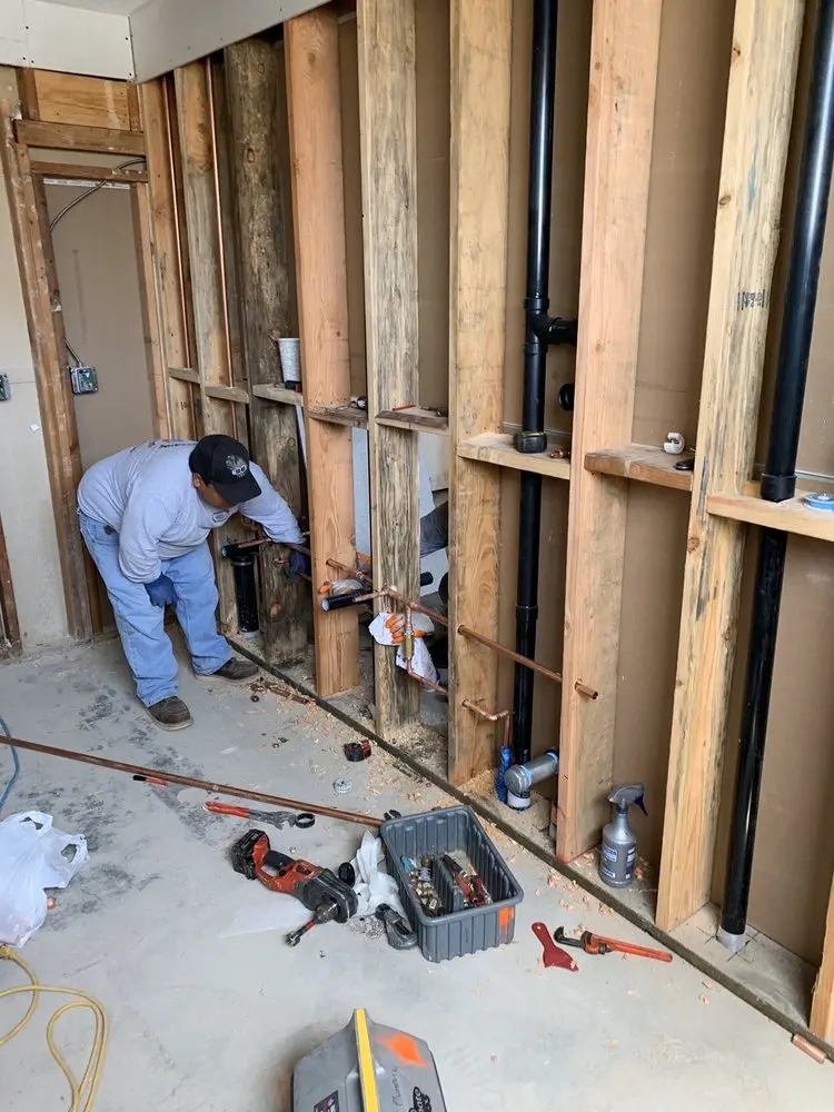 Commercial rough-in plumbing for Commercial Plumbing in Forest Manor North